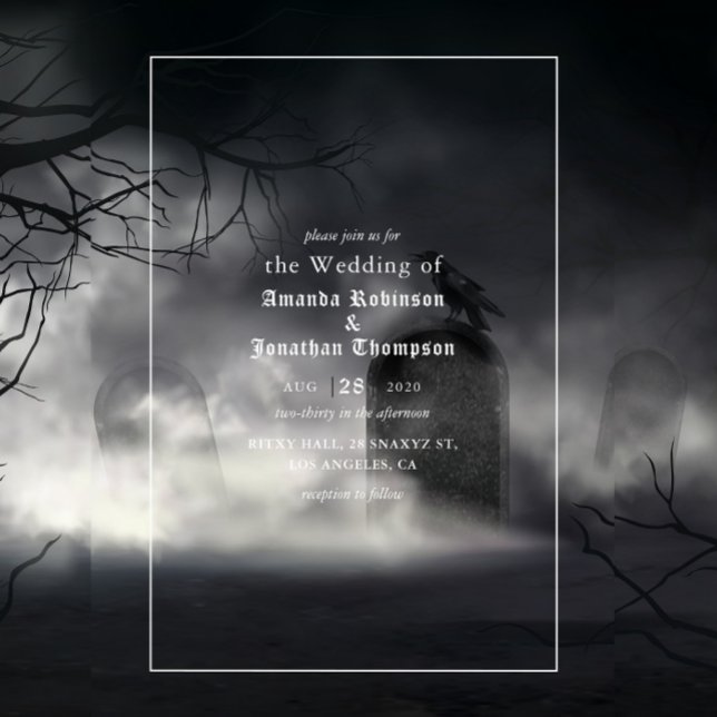 Halloween Gothic Wedding Invitation (Creator Uploaded)
