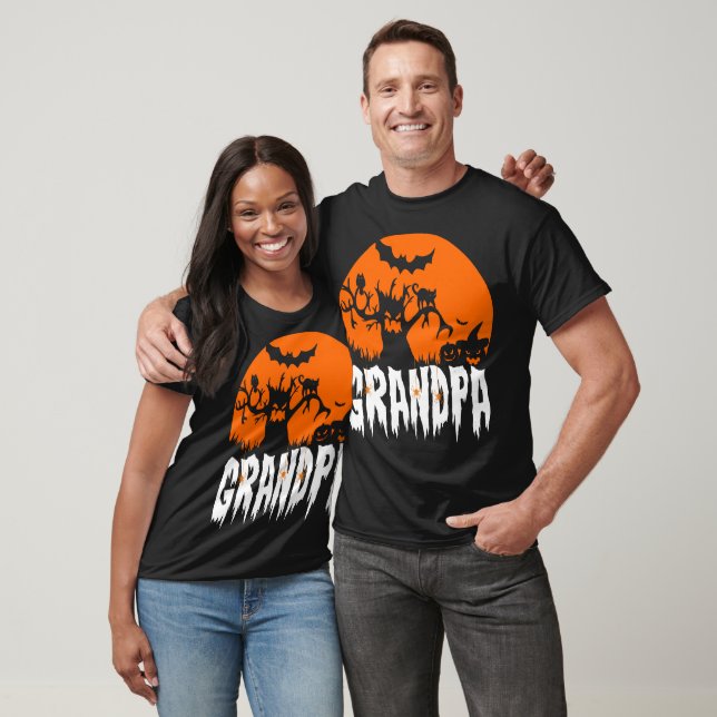 Halloween Grandpa Scary 31st October Gift T-Shirt (Unisex)