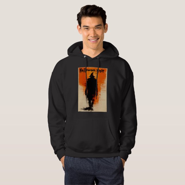 Halloween Graphic – 1960s Poster Vibes Hoodie (Front Full)
