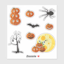 Halloween graphic elements - pumpkins, ghosts.