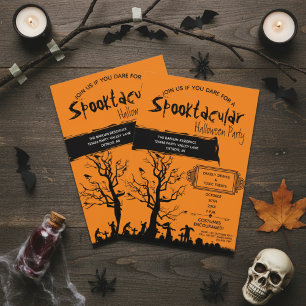 Halloween Grave Delight Invitation