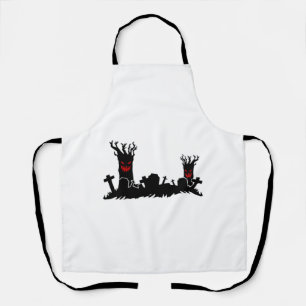 Halloween Graveyard   Apron