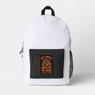 Halloween Graveyard Costume Awakening Printed Backpack