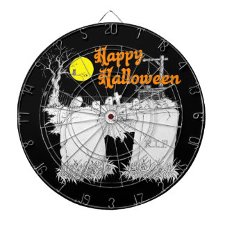 halloween graveyard dartboard