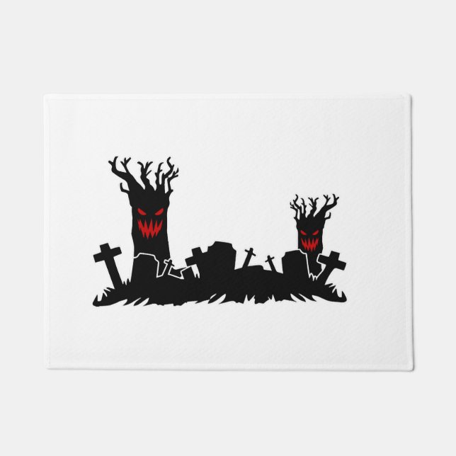 Halloween Graveyard Doormat (Front)