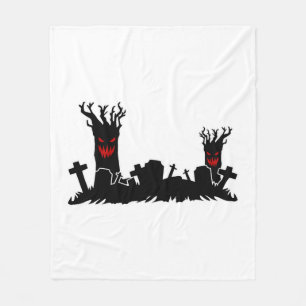 Halloween Graveyard Fleece Blanket