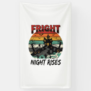 Halloween Graveyard Fright Night Banner
