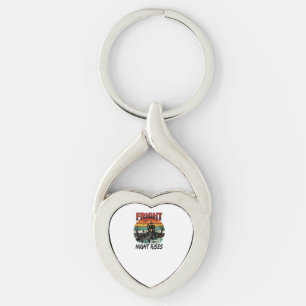 Halloween Graveyard Fright Night Key Ring