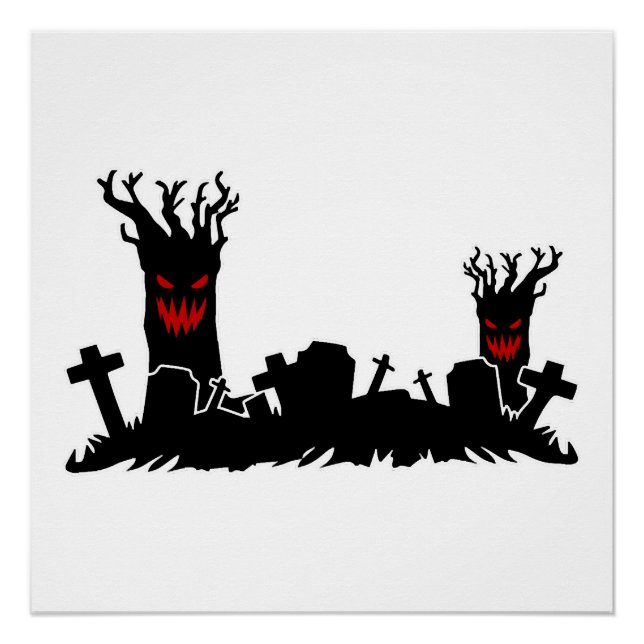 Halloween Graveyard Poster (Front)