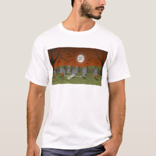 Halloween: Graveyard Scene: T-Shirt