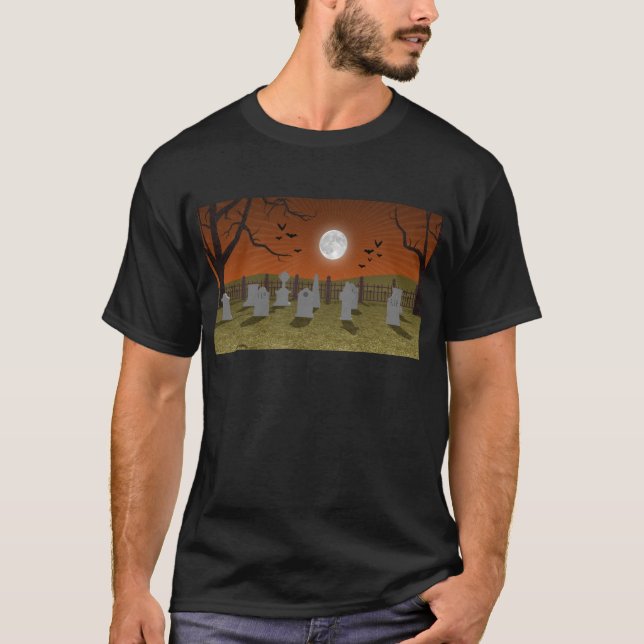 Halloween: Graveyard Scene: T-Shirt (Front)