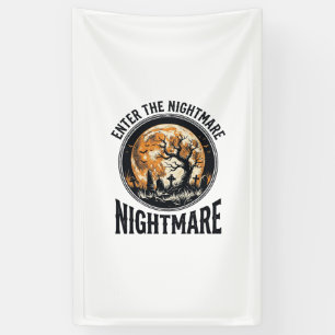 Halloween Graveyard Shirt Vintage Bat Moon Design_ Banner