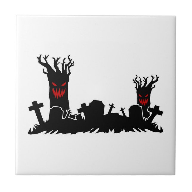 Halloween Graveyard Tile (Front)