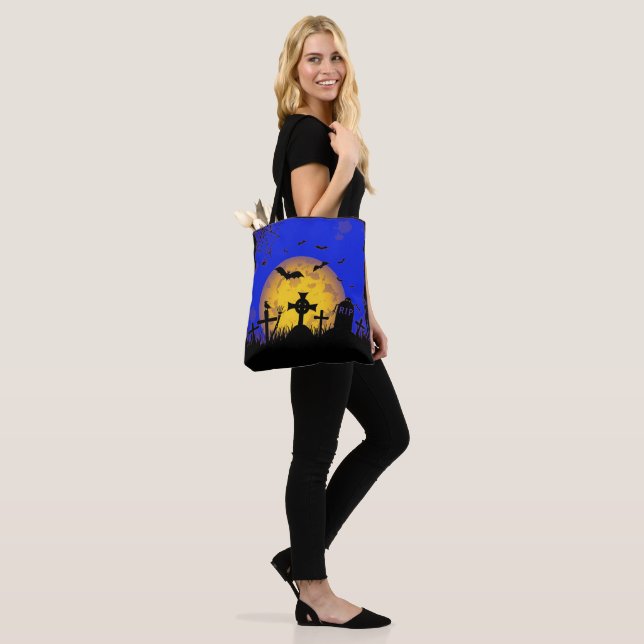 Halloween Graveyard Tote Bag (On Model)