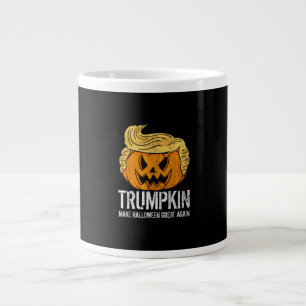 Halloween Great Again Donald Trumpkin Pumpkin Large Coffee Mug