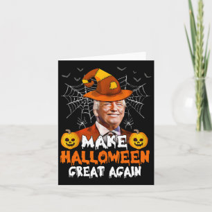 Halloween Great Again Funny Trump Jack O Lantern G Card