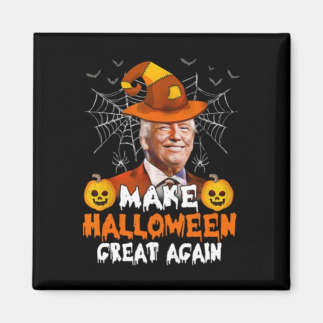 Halloween Great Again Funny Trump Jack O Lantern G Magnet (Front)