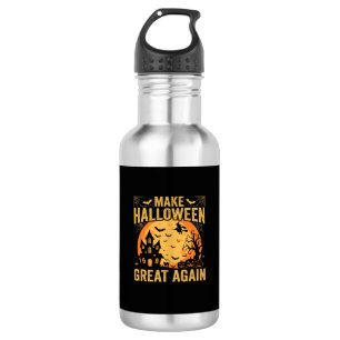 Halloween Great Again Haunted House Pumpkin 532 Ml Water Bottle