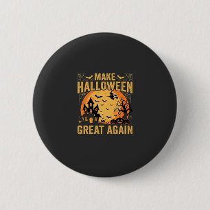Halloween Great Again Haunted House Pumpkin 6 Cm Round Badge