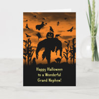 Halloween Great or Grand Nephew Scarecrow Witch