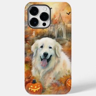 Halloween Great Pyrenees With Pumpkins Scary Case-Mate iPhone 14 Pro Max Case