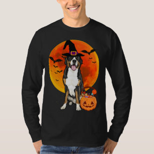 Halloween Greater Swiss Mountain Dog Jack O Lanter T-Shirt
