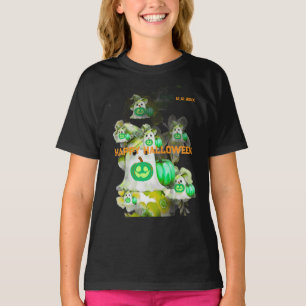 Halloween Green deep sea Ghost Png, Trendy T-Shirt