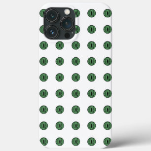 Halloween Green Polka Dot Eyes iPhone 13 Pro Max Case