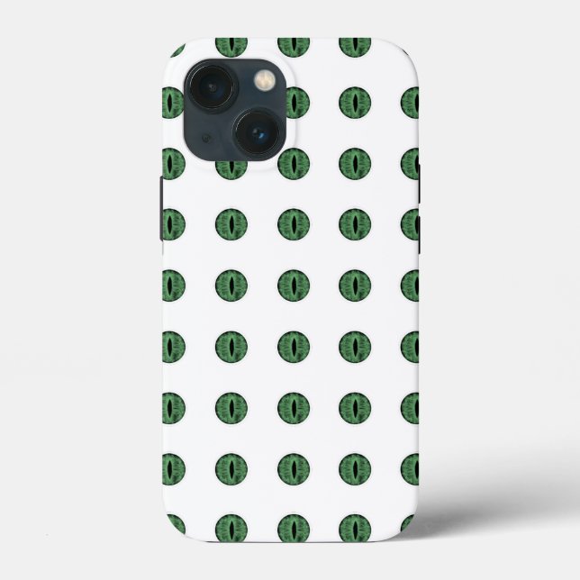 Halloween Green Polka Dot Eyes Case-Mate iPhone Case (Back)
