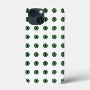 Halloween Green Polka Dot Eyes iPhone 13 Mini Case