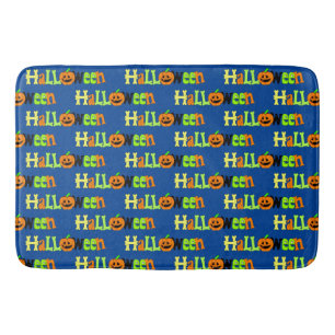Halloween Greeting Bath Mat