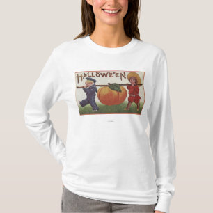 Halloween GreetingCarrying Pumpkin T-Shirt