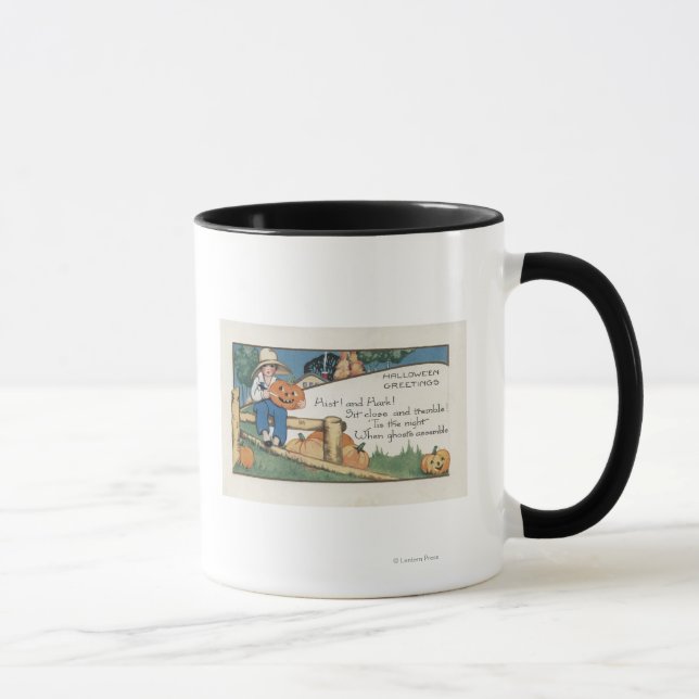 Halloween GreetingHist and Hark Mug (Right)