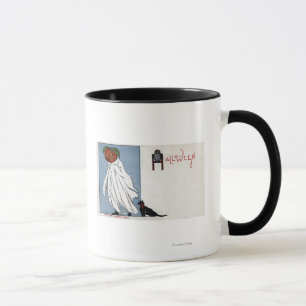 Halloween GreetingPumpkin under Sheet Mug
