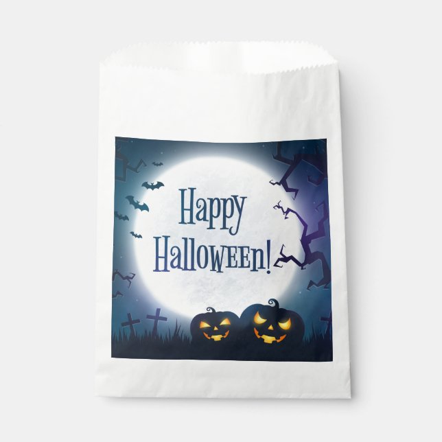 Halloween Greetings Favour Bags (Front)