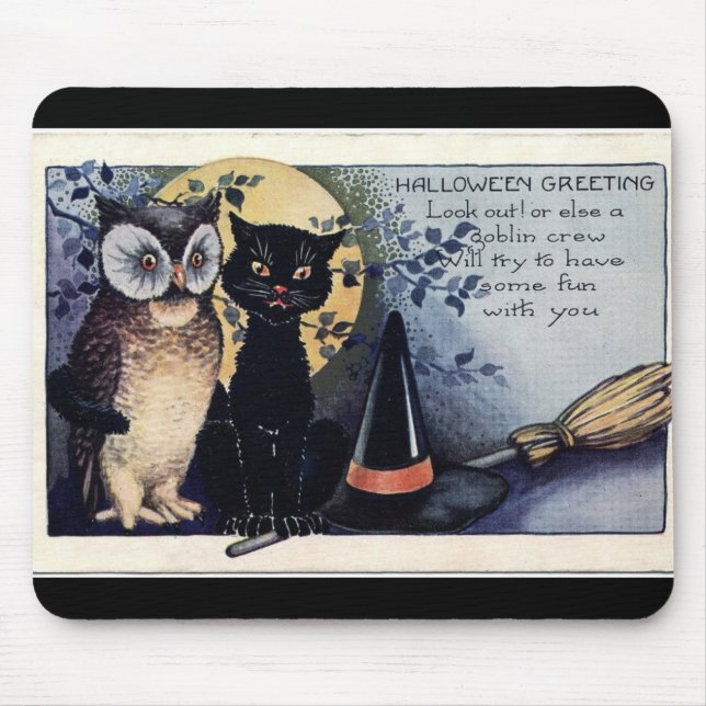 Halloween Greetings! Mouse Pad (Front)