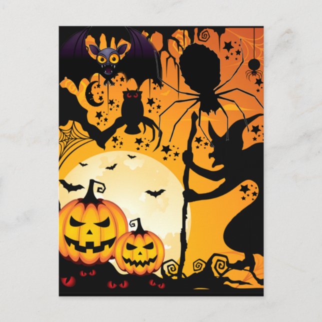 Halloween greetings_ postcard (Front)