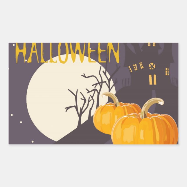 Halloween Greetings Sticker (Front)