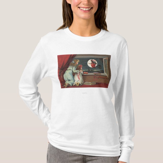 Halloween GreetingWitch from the Window T-Shirt (Front)
