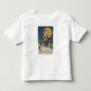 Halloween GreetingWitch in Flight Toddler T-Shirt