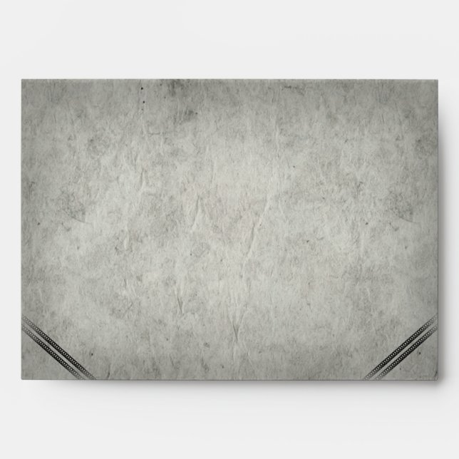 Halloween Grey & Black Inside Matching Wedding Envelope (Front)