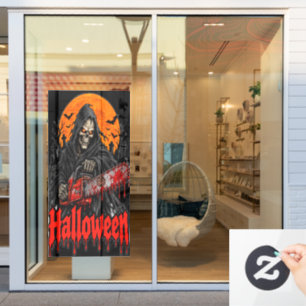 Halloween Grim Reaper Chainsaw Blood Splatter Shir