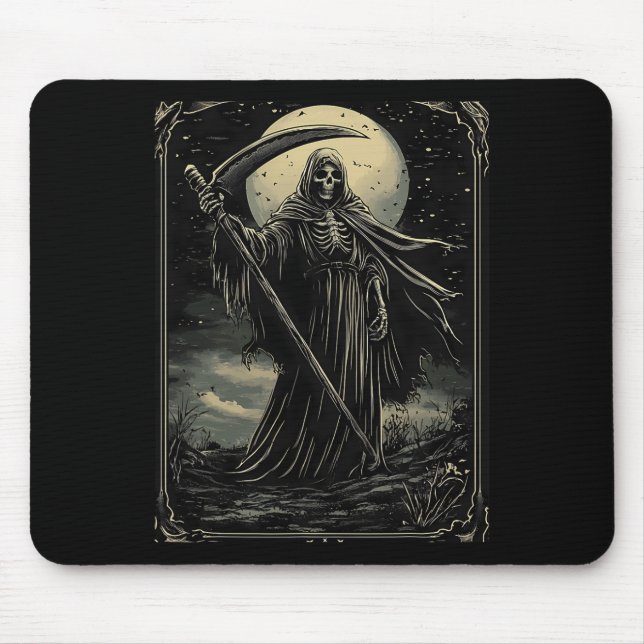 Halloween Grim Reaper Gothic Goth  Mouse Pad (Front)