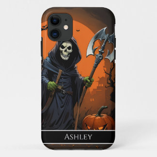 Halloween Grim Reaper Personalised Case-Mate iPhone Case
