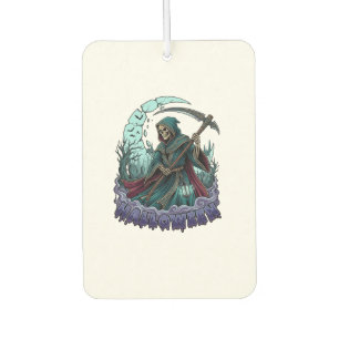 Halloween Grim Reaper Scythe Lantern Broken Moon_1 Car Air Freshener