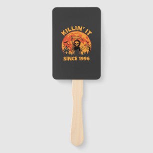 Halloween Grim Reaper Since 1996 Birthday Design_1 Hand Fan