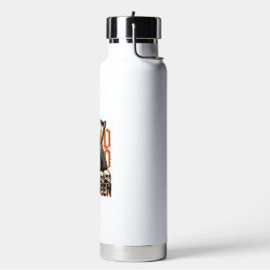 Halloween Grim Reaper Skull Pile Vector Water Bottle