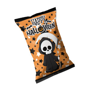 Halloween Grimm Chip Bag Wrappers Party Favours Notepad