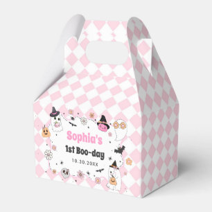 Halloween Groovy Ghost 1st Birthday Favour Box