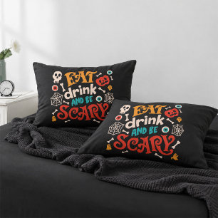 Halloween Groovy Spooky Season Graphic Tee Decorative Cushion